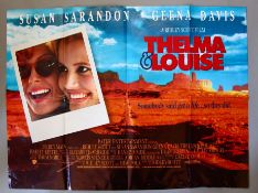Twelve folded British Quad film posters including Thelma & Louise, Leaving Las Vegas, Shooting Fish,