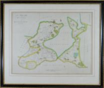 UNKNOWN antique-coloured map entitled 'Hundred of Wachlingstone', 15 x 19.25 ins (38 x 50 cms)