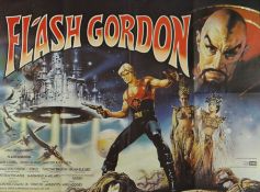 `Flash Gordon` (1980) Original British Quad (30 x 40 inch) film poster with art by Renato Casaro,