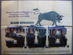 Twenty Seven folded Quads including Blake Edwards SOB starring Julie Andrews Original First