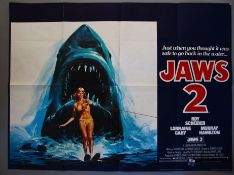 Jaws 2 (1978) Original First Release British Quad film poster (30 x 40 inch) Plus Jaws 3-D and Jaws: