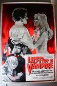 Five Rolled British film posters including 
