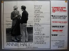 Annie Hall (1977) Woody Allen Original British First release Quad (30 x 40 inch) Condition A