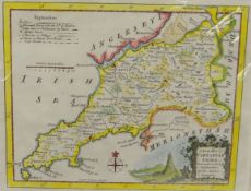 THOMAS KITCHIN 'A New Map of Carnarvan Shire', coloured, 7.25 x 9 ins (18 x 23 cms) together with