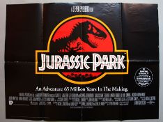 Twenty Five folded Quads including Jurassic Park Original First Release British Quad film poster (30