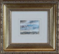 WATERCOLOUR: Shirley Anne Owen - entitled verso 'Flatholm from Penarth Pier' signed and dated