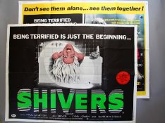 Shivers David Cronenberg Original First Release British Quad film poster (30 x 40 inch) Printing