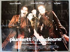 One Hundred plus folded British Quad film posters including Plunkett & Macleane plus 8mm, Eyes