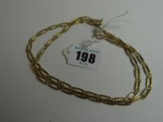 A 9ct yellow gold cable-chain necklace, 17.8gms