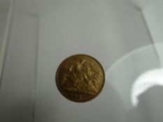 A gold half-sovereign, 1902
