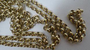 A 9ct yellow gold cable necklace, 36.1gms