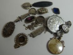 A parcel of mixed mainly silver jewellery, 94gms total