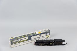 A Wrenn W2224 8F freight locomotive fitted with Hornby Dublo three rail tender (boxed with