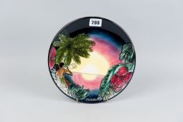 A Moorcroft pottery limited edition (1012/2000) year 2000 collector's plate, decorated in the 'Birth