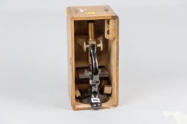 A brass and cast iron with high black gloss finish microscope by Voigtlaender & Son, no. 50708 in