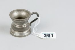 An Edwardian 1/6th gill pewter measure with Duty marks