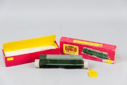 A Hornby Dublo 2230 two rail diesel electric locomotive (boxed), unused test run only, 19 cms long