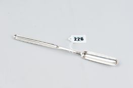 A marrow scoop - a plain Georgian silver marrow scoop by Solomon Hougham, 1.3 ozs, London 1809