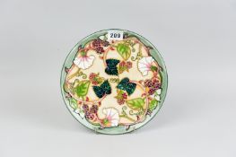 A Moorcroft pottery limited edition (255/750) year plate for 1998, decorated in the 'Summer's End'
