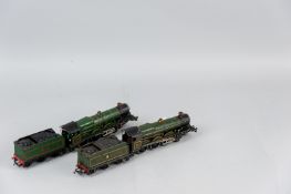 A Hornby Dublo two rail 2221 Cardiff Castle locomotive and tender and a Coity Castle locomotive