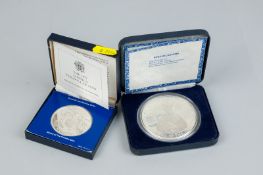 A cased Jamaican twenty five dollar 925 proof coin '10th Anniversary of Prince Charles, 1969-1979'