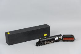 A rare Hornby Dublo three rail Canadian Pacific locomotive and tender, 13 ins (33 cms) overall