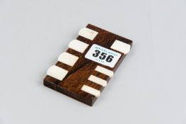 A rosewood and ivory 19th Century Whist marker by Goodall & Son, London