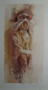 GORDON KING coloured A/P 18/39 print - entitled 'Joy' signed and entitled in pencil, 16 x 9ins (40 x