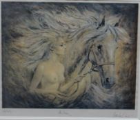 GORDON KING coloured limited edition 66/450 print - entitled 'Autumn' signed and entitled in pencil,