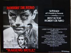 'Raging Bull' Robert De Niro 'X' cert 1981 Original British Quad with Academy Awards winner