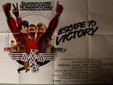 Large lot of Fifty plus Cinema Quads including 'Escape to Victory' starring Michael Caine, Sylvester