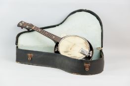 A British made ukulele in carry case by GH&S