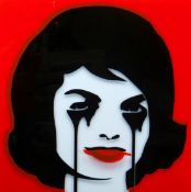 PURE EVIL perspex in layers - iconic image entitled 'JFK's Nightmare', 39.5 x 39.5ins (100 x 100cms)