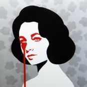 PURE EVIL limited edition (10) spray paint on canvas - iconic image, entitled 'Eddie Fisher's