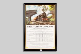 TERRY SHELBOURNE coloured railway poster for the Great Central Railway, originally produced 1974, 75