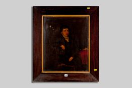 19th Century English/Welsh School oil on canvas - portrait of William Aubrey of Llanerchymedd,