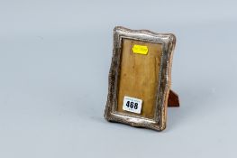 A silver easel portrait frame, Birmingham 1918