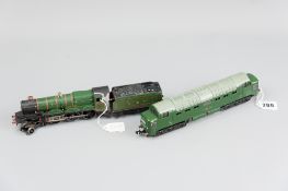 A Hornby Dublo three rail 3232 'Coco' diesel (very good, unboxed), 25 cms long and a Hornby Dublo