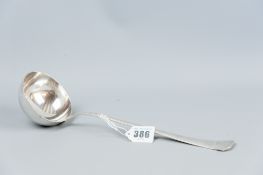 A Continental silver soup ladle, 11 ozs