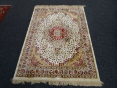 Blue Kashmir carpet, 170 x 188 cms