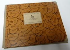 A German portfolio set of mounted coloured prints of costumed thespians entitled DENKMAKER DES