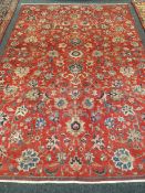 Old Persian kashan all over design 300 x 204 cms