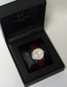 A boxed and cased Christopher Ward 'The Malvern Automatic' gent's wristwatch with date aperture