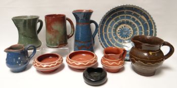 A parcel of ten Ewenny and Ewenny Clay Pits pottery items