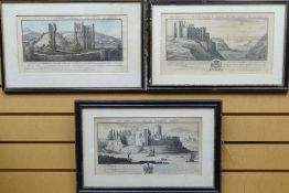 SAMUEL & NATHANIEL BUCK set of three prints -  including, of local Penarth interest, 'The North East