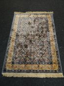 Gold Kashmir carpet, 168 x 116 cms