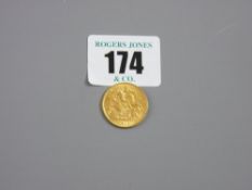 A 1915 gold half sovereign, 4 grms