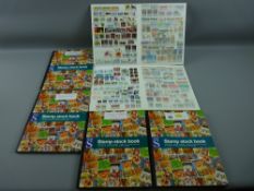 Stamps - six stock books of mainly worldwide, plenty of commonwealth etc