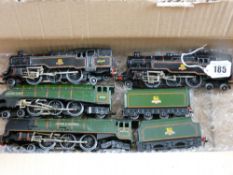 A Hornby Dublo three rail EDL 11 Silver King (rare gloss version) with tender, 29 cms long, a Hornby