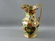 An early Masons Ironstone Bandana ware tall jug, 33 cms high